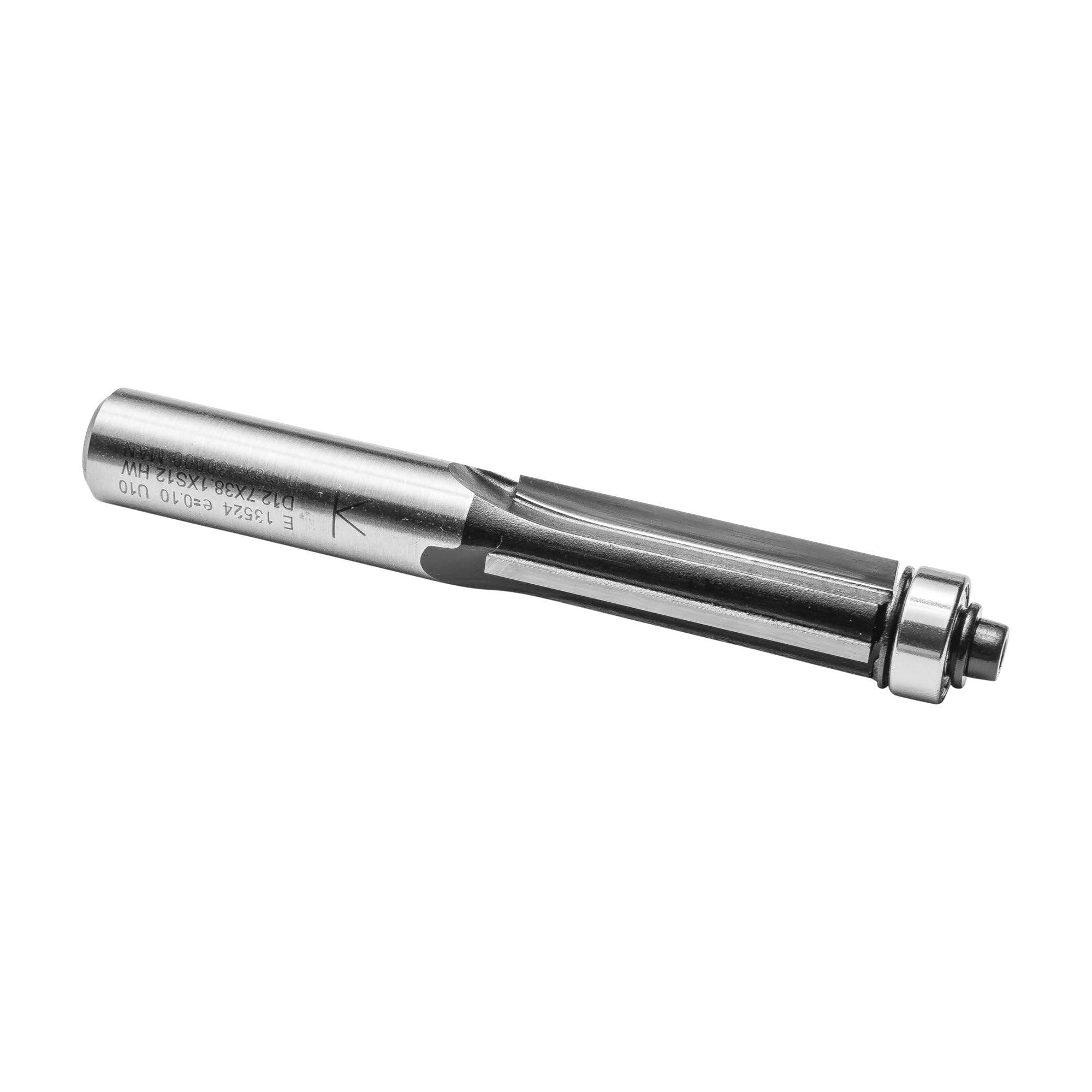 ENT 13524 Frez do plaszczyzn w wegliku, chwyt (S) 12 mm, srednica (D) 12,7 mm, NL 38,1 mm, Z3, SL 40 mm, GL 92,5 mm, z lozyskiem kulkowym