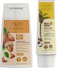 Taupe Hydration Kit | Coconut Milk Sunscreen SPF 50 (50g) + Almond Milk Moisturizer (100g) | Hydrating & Sun Protection | For Oily & Sensitive Skin | Women & Men