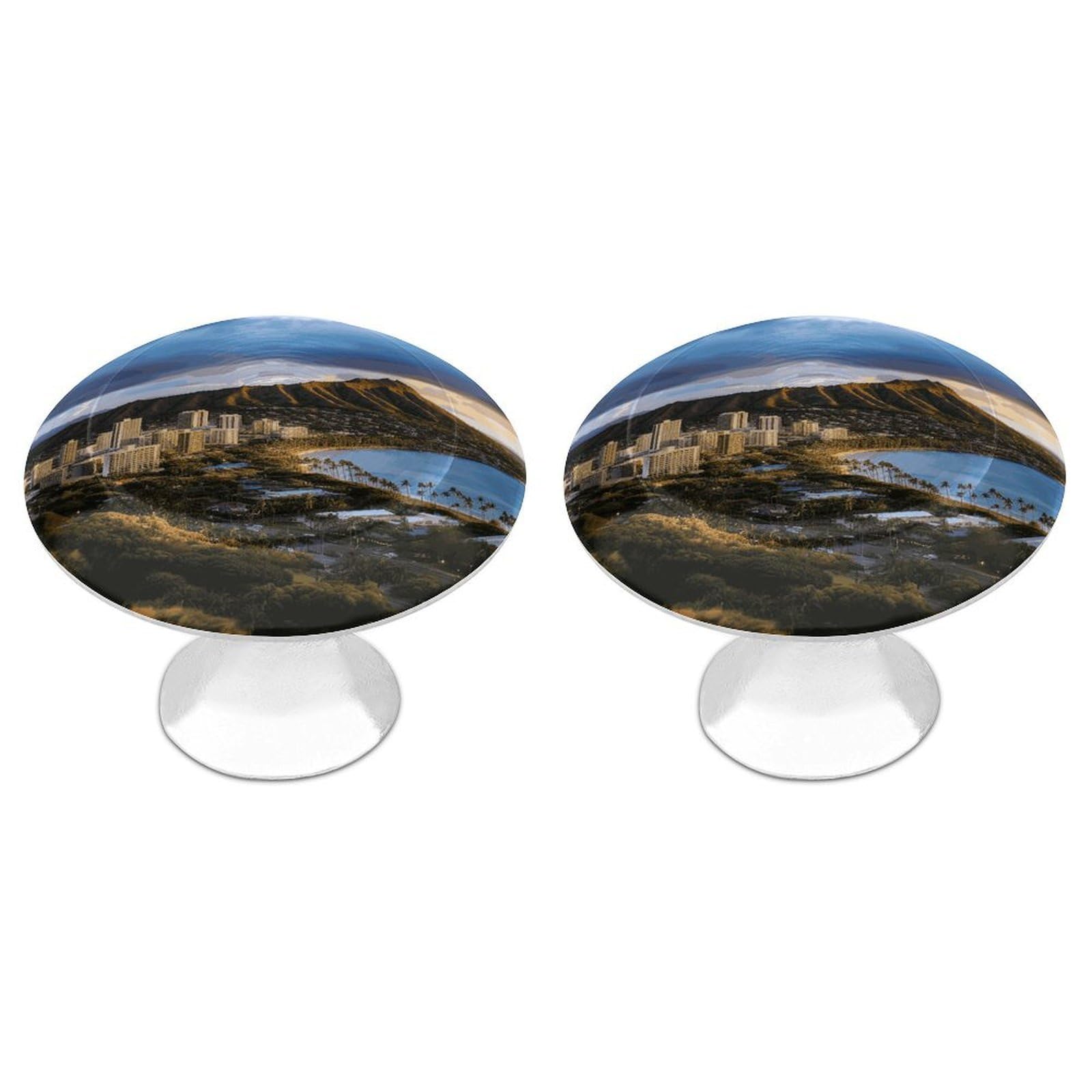Btcowzrv Style Diamond Head Hawaii 2 Pack Cabinet Knobs Drawer Pulls