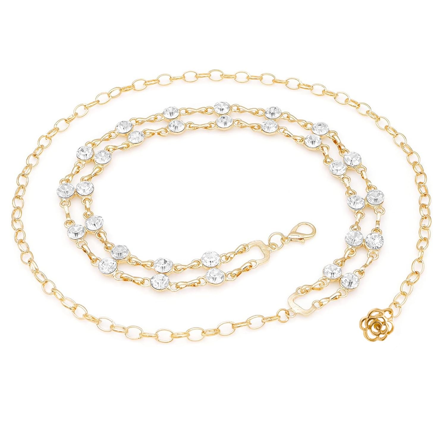 Peora Gold Plated Cubic Zirconia Studded Dress Belly Chain Adjustable Waist Chain Fancy Kamarbandh Belt for Women (B0CW9R3ZDQ) Amazon Price History, Amazon Price Tracker