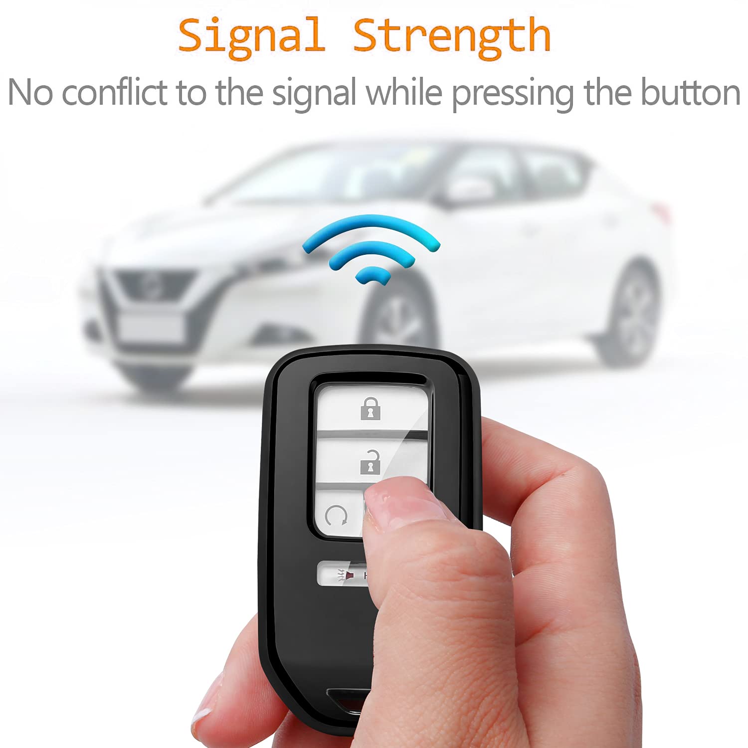 For Honda Accord CR-V HR-V Civic Fit Jazz Leather Car Key