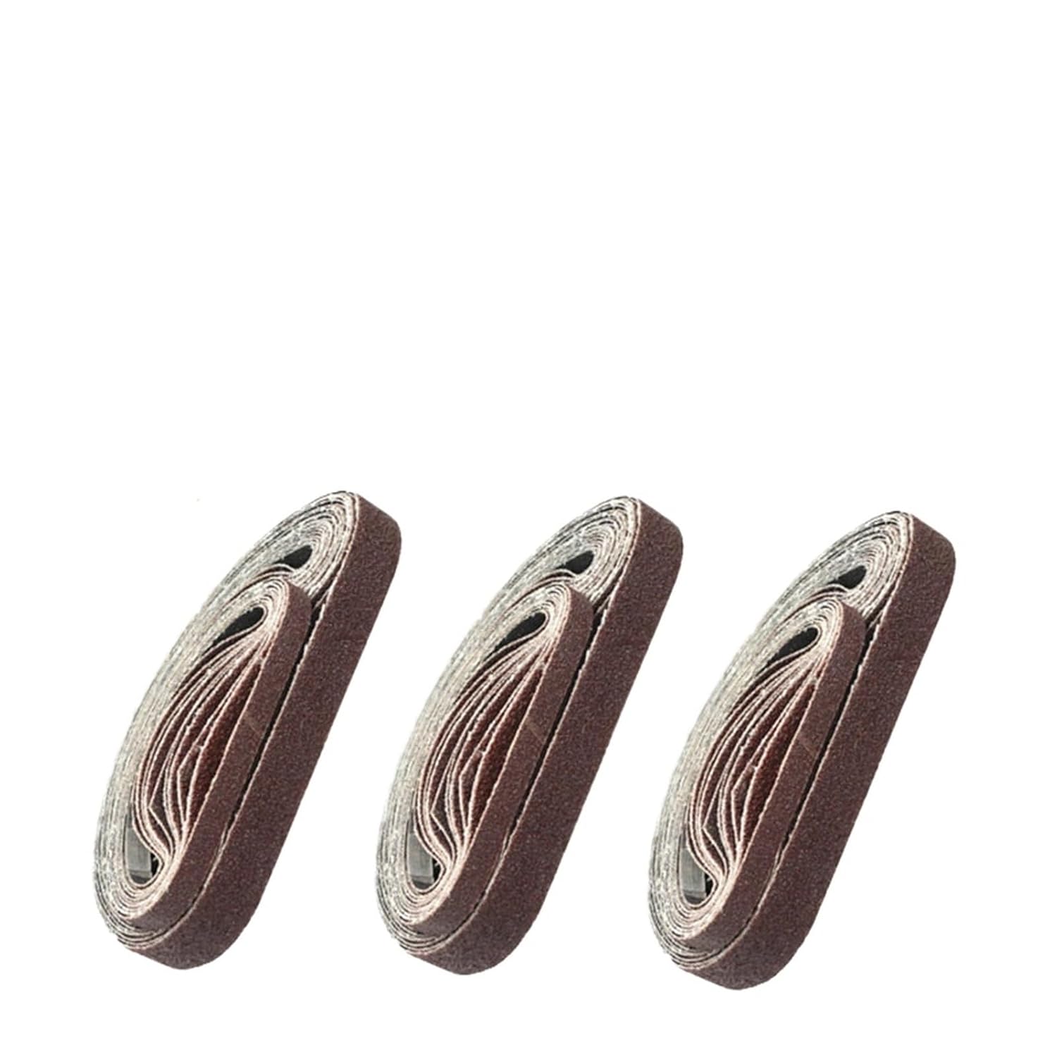10pcs/lot 10mm 20mm Sanding Belts Sandpapers 60 80 120 240 400 600 Grits Polishing Abrasive Bands for Belt Sander(10pcs-20mm,80)