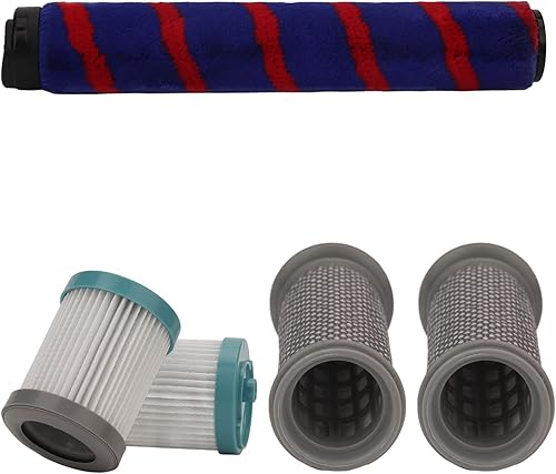 Miniatura 7 de Fdit Kit de filtro de vacío, rollo de cepillo de repuesto para ECOVACS TEK, A10, A11, EA10,