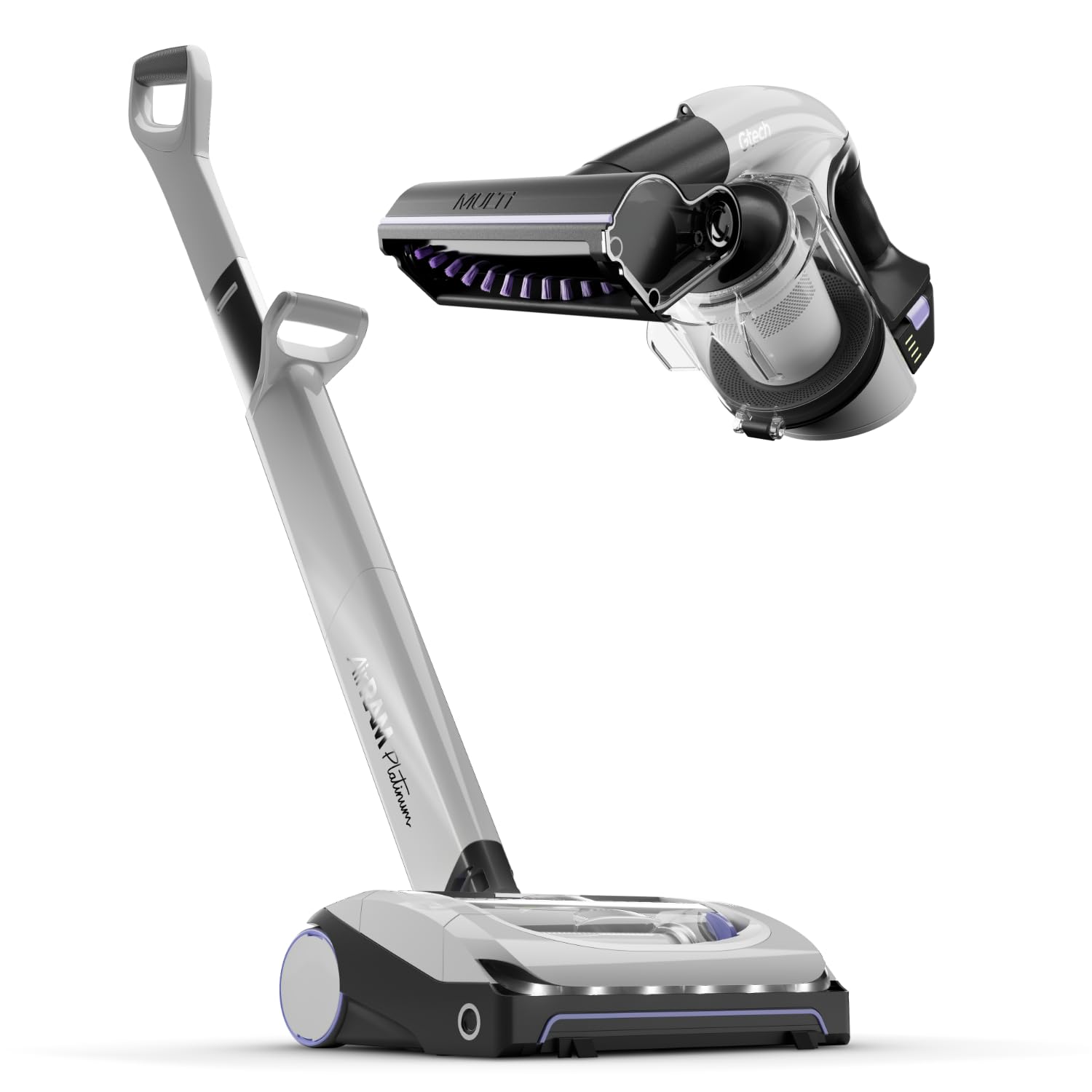 Gtech System Platinum, Airram Platinum & Multi Platinum Cordless Vacuum Cleaner Bundle, Combined 90 Min Runtime