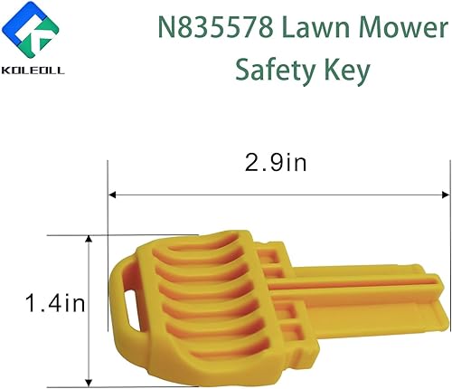 Miniatura 2 de N835578 Llave de seguridad para cortacésped compatible con DeWalt DCMWSP255Y2 DCMWP233U2 DCMWSP244U2 cortacésped