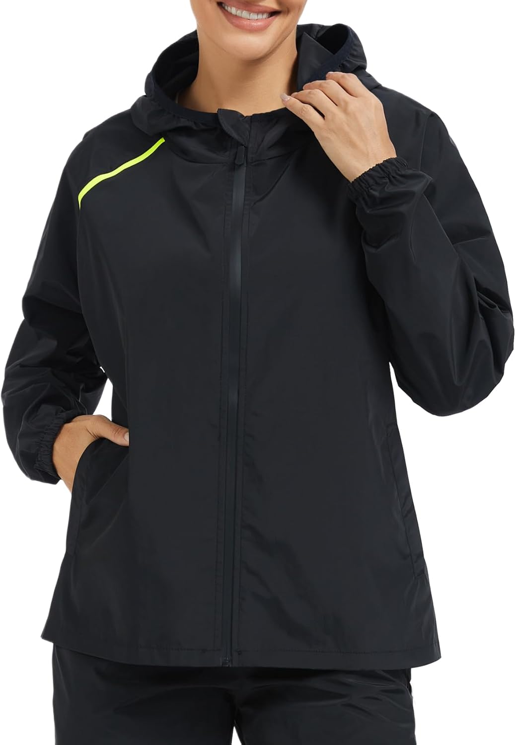 NINGMI Women’s Raincoats Rain Jacket Waterproof Raincoat with Hood Lightweight Windbreaker Zipper for Hiking Outdoor Travel NINGMI Women’s Raincoats Rain Jacket Waterproof Raincoat with Hood Lightweight Windbreaker Zipper for Hiking Outdoor Travel