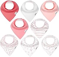 Vista 15 de Drool Bibs for Babies – Organic, Unisex, Soft Absorbent Teething Bibs with Adjustable Snaps