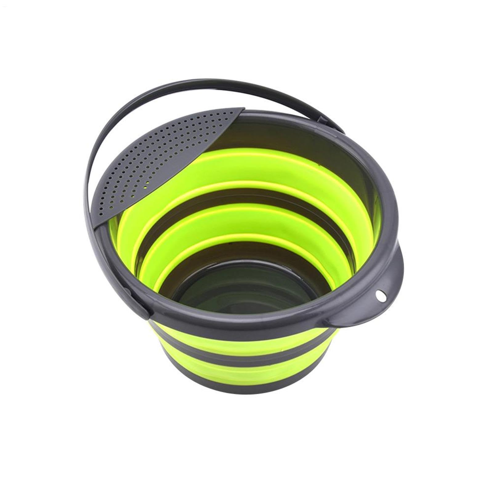 Cubo plegable para limpieza y lavado de coche, perfecto para tus escapadas al aire libre