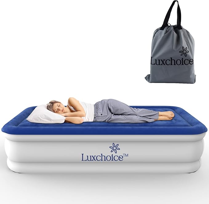 Luxchoice Air Bed Blow Up Bed King Size with Builtin Pump Air Mattress