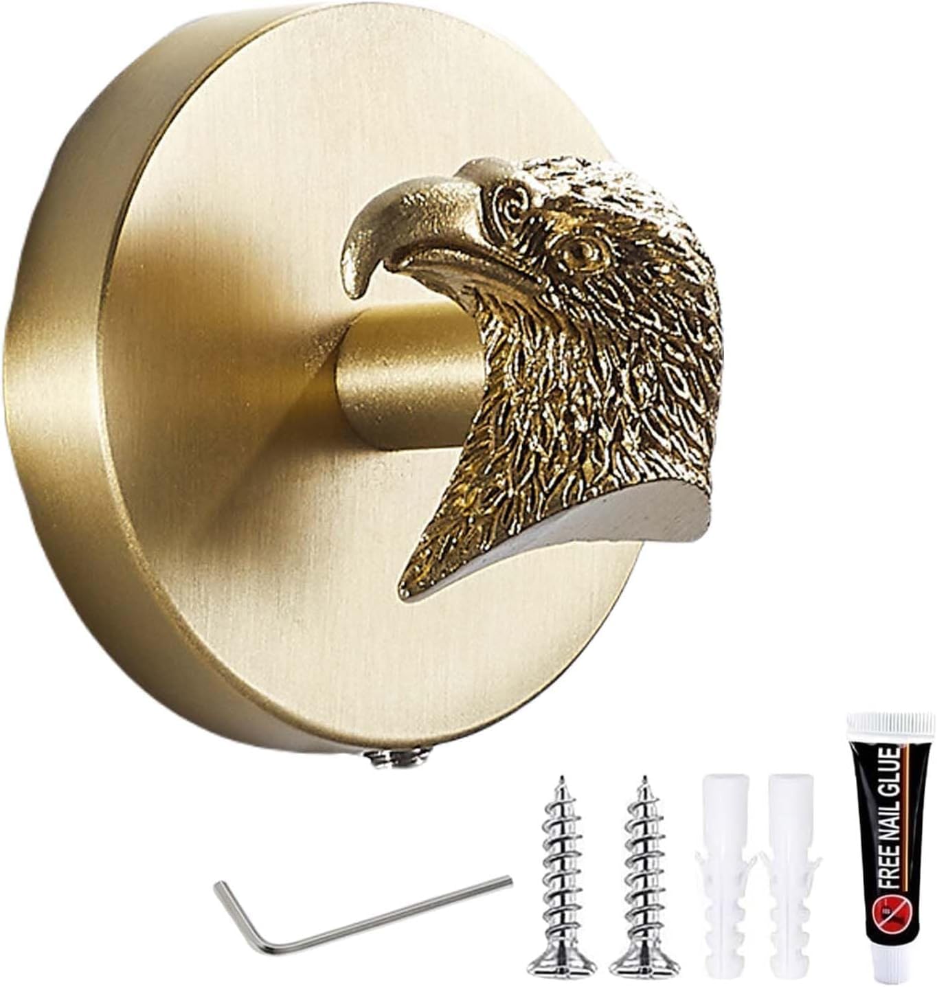 Ganchos decorativos de cobre puro para colgar ropa sin dañar las puertas