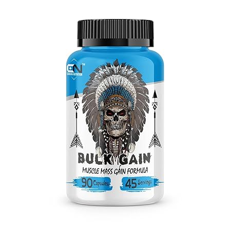 Canada Nutrition Bulk Gain Mass & Weight Gainer Capsule for Fast Weight & Muscle Gain, Daily Muscle Building Weight Lifters Supplement for Muscle Growth, Stamina & Strength, For Men & Women - 90 Cap.