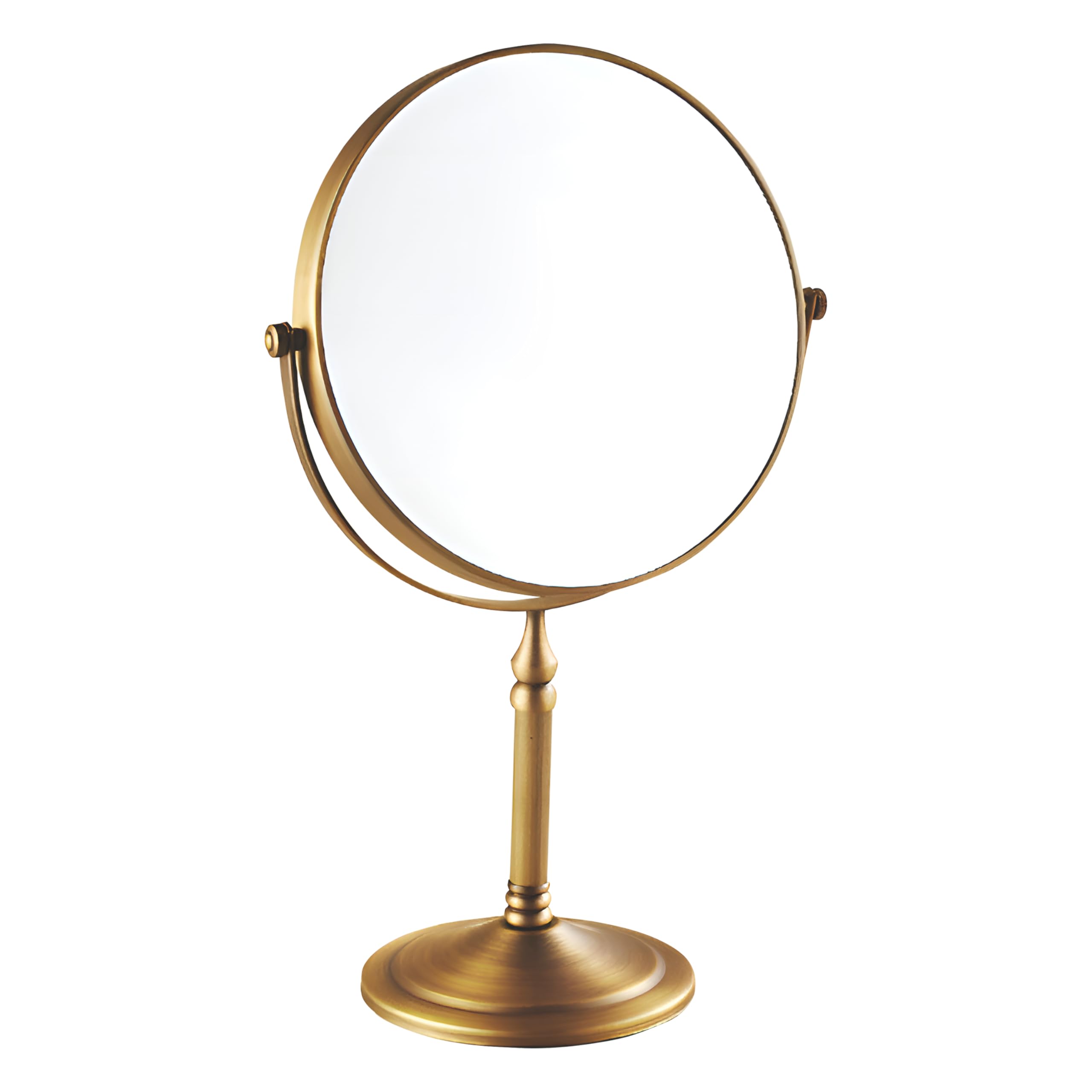 Plantex Stainless Steel Magnifying Tabletop Round Mirror/Shaving Mirror For Bathroom/Zoom Mirror For Bathroom/Makeup Mirror With Stand/Shaving Mirror Magnifying/Dual-Side 360 Swivel Mirror- Rose Gold — Amazon image 10