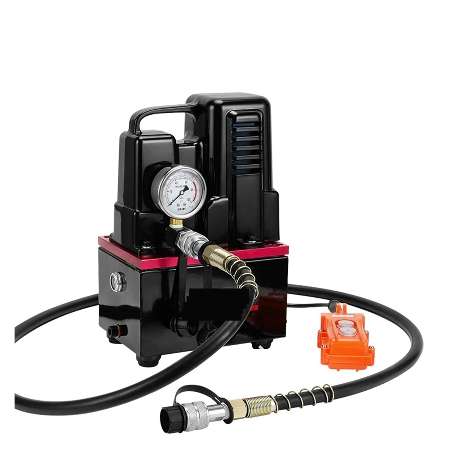 High-Voltage Electric Pump Manual/Foot Switch Electric Hydraulic Pump Hydraulic Station for DIY Enthusiasts(QQ-700B 220V)