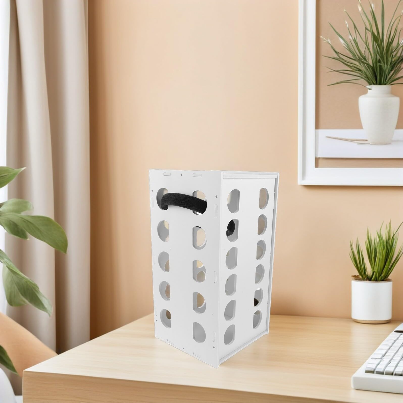 Beavorty Haarband Organizer Ständer aus Kunststoff Drehbarer 5 stöckiger Haarreifen Aufbewahrungsständer für Damen Großer Kapazität Eleganter Schmuck und Haarschmuckhalter für Schminktisch