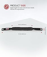 Vista 7 de Paquete de 4 manijas de agarre de barra antivuelco para Ford Bronco, empuñaduras de paracord para Ford Bronco 2021 2022 2023 2024 de 2 puertas / 4