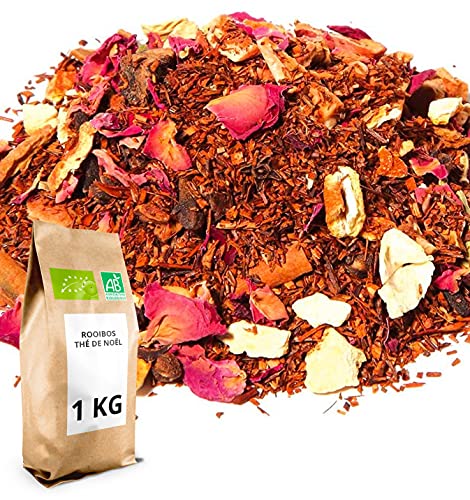Rooibos Bio thé de Noël 1 kg pour 400 tasses d'infusion chaleureuse