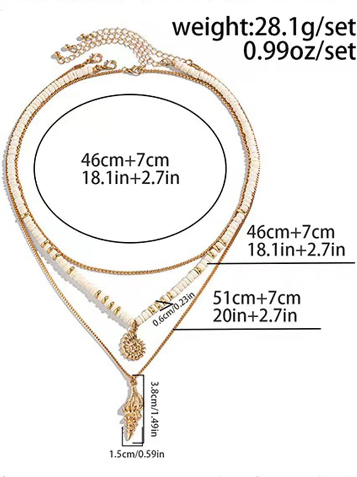 Gold Sea Shell Necklace Layered Charm Necklace for Women Boho Summer Seashell Beach Starfish Necklaces 14k Pearl Chain Surfer Jewelry Beach Vacation Essentials