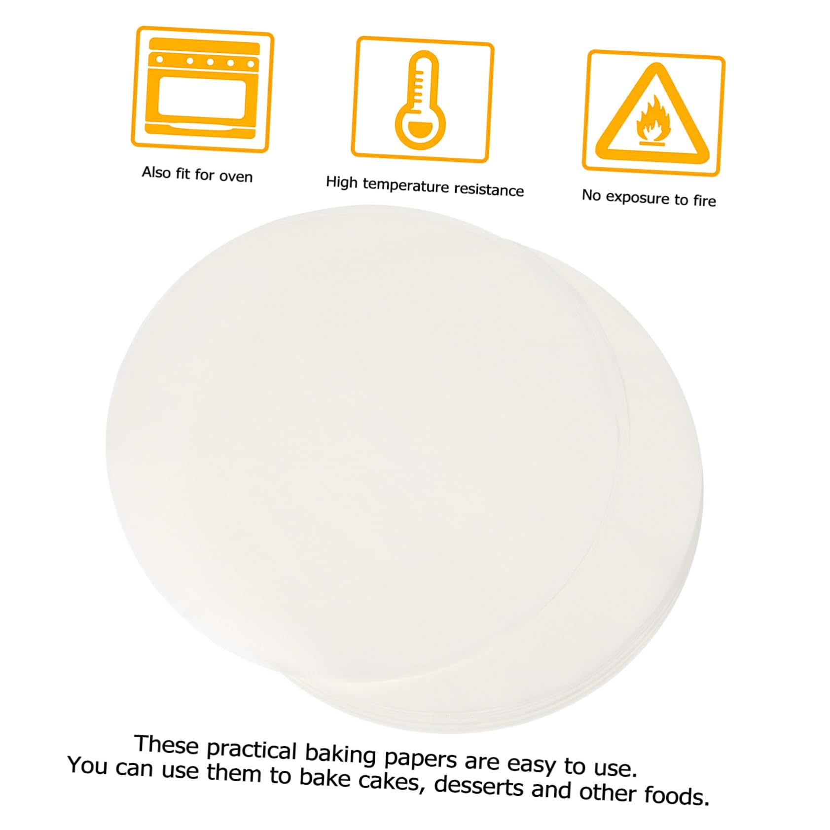 Papel de Horno Antiadherente de Papel Siliconado Blanco para Cocina, 500 Hojas Saludables y Ecológicas para Hornear en Casa