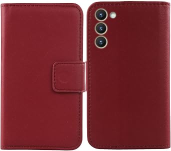 Premium Genuine Real Flip Folder Folio Leather Case for XGODY X36 6.5" Phone Protection Protector Cover Book Wallet Business Skin Pouch Etui Dark Red