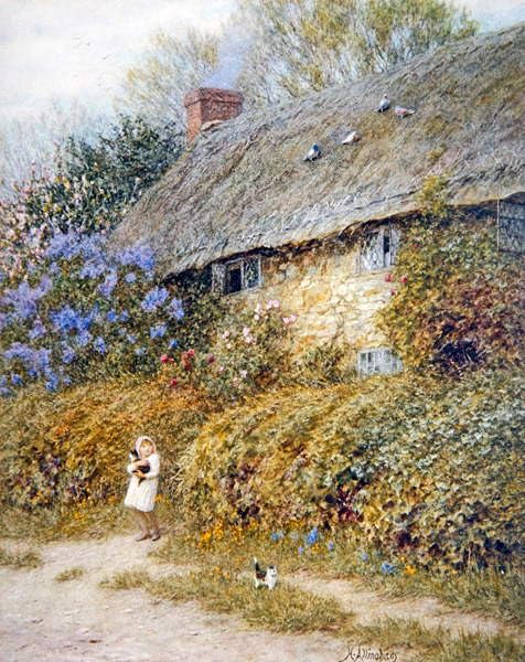 Lienzo decorativo Old Cottage de 60x90cm para solucionar paredes vacías en el cuarto