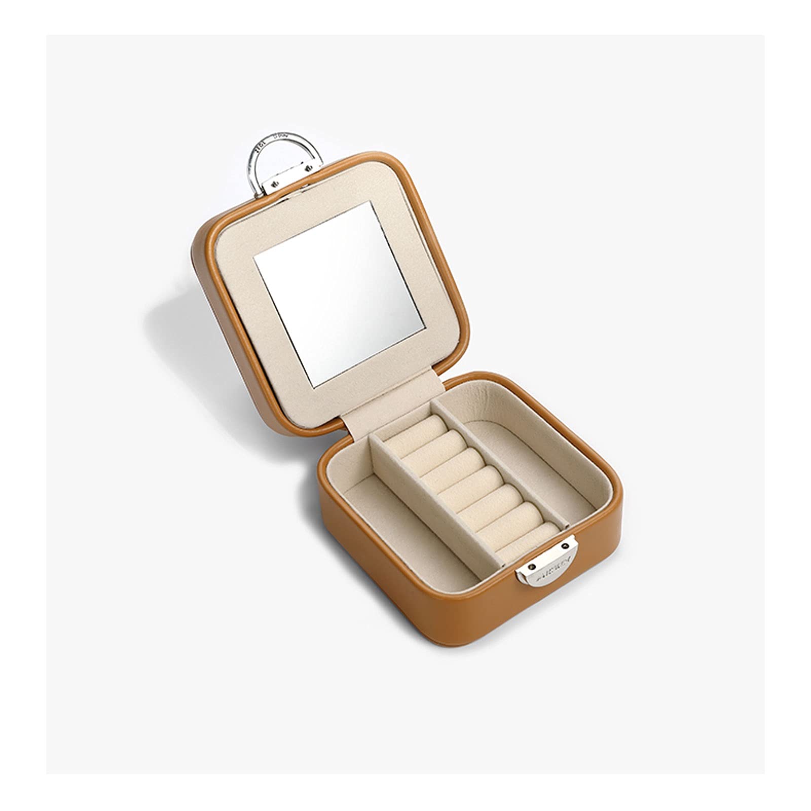 Jewelry storage box Makeup Organizers Jewelry Box Travel Jewelry Box with Mirror Small Jewelry Organizer Display Storage Case