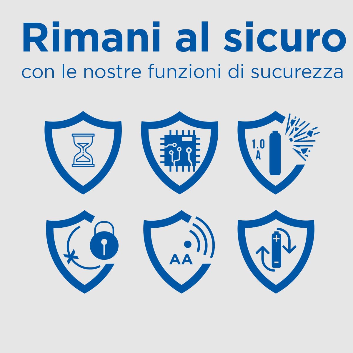 eneloop Caricabatterie SmartPlus per Batterie AA/AAA Ni-MH, Include 4 Batterie AA 2000mAh, Ricarica Rapida 1,5 Ore, con LED e 10 Funzioni di Sicurezza
