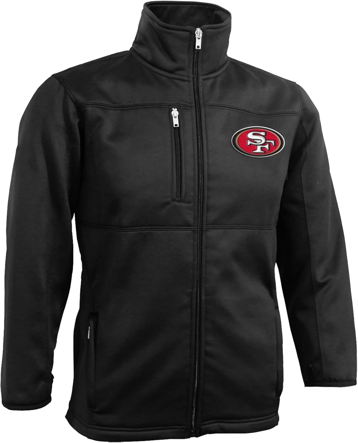 Outerstuff NFL Youth Boys 8-20 Bonded Fleece Full Zip Jacket, Black
