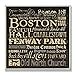 The Stupell Home Decor Collection Boston Landmarks Square Wall Plaque