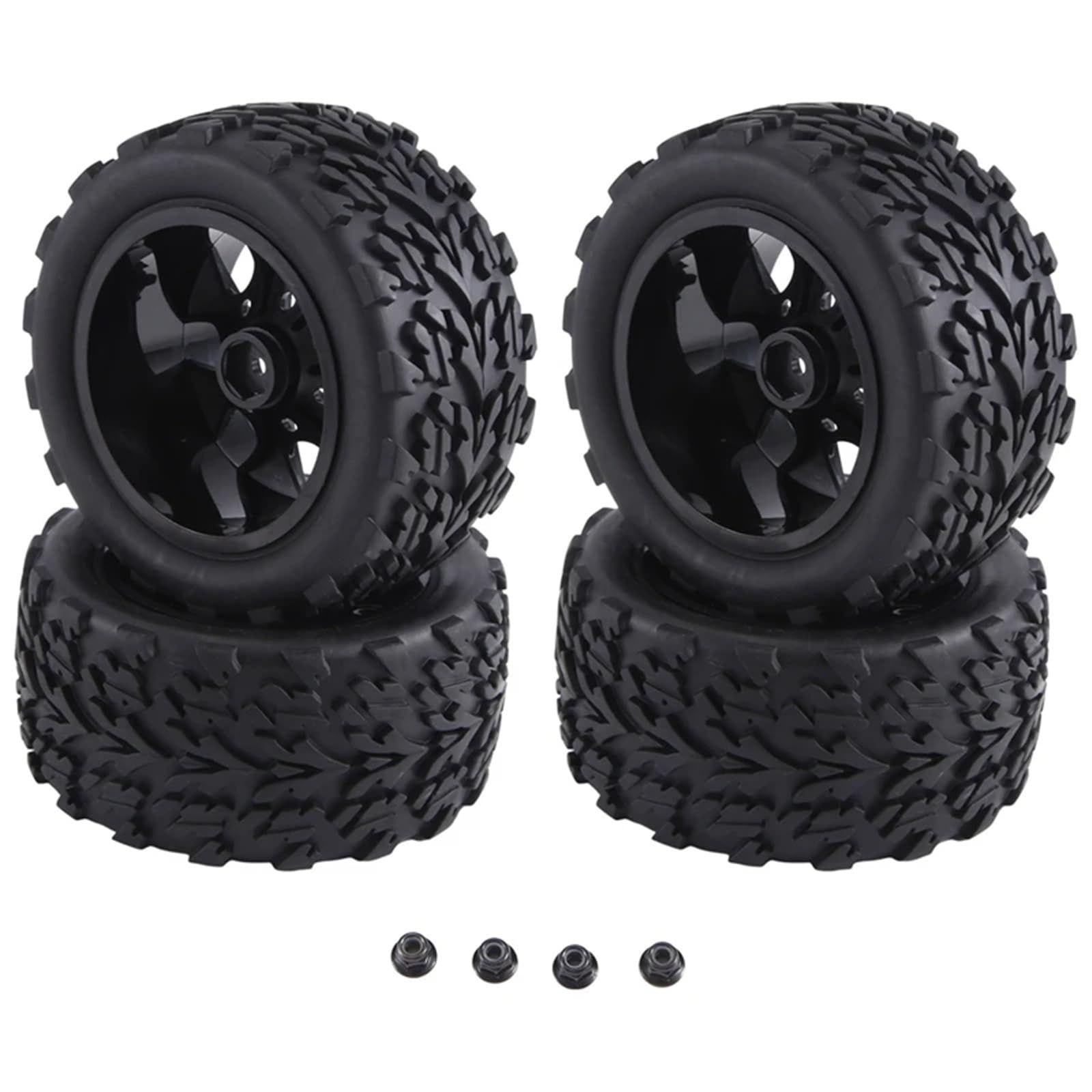 para Traxxas para Rustler para VXL para Redcat 1/10 Ruedas Neumáticos Hexagonales 12Mm 2Wd 4X4 RC Modelo Camión Accesorio Reemplazo Modificado
