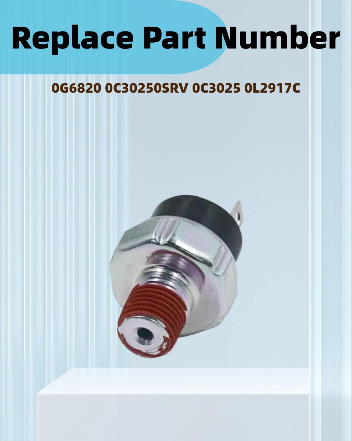 0L2917C 0C30250SRV 0C3025 Oil Pressure Switch Fit for Generac 0G6820 10 PSI1/4-18 NC