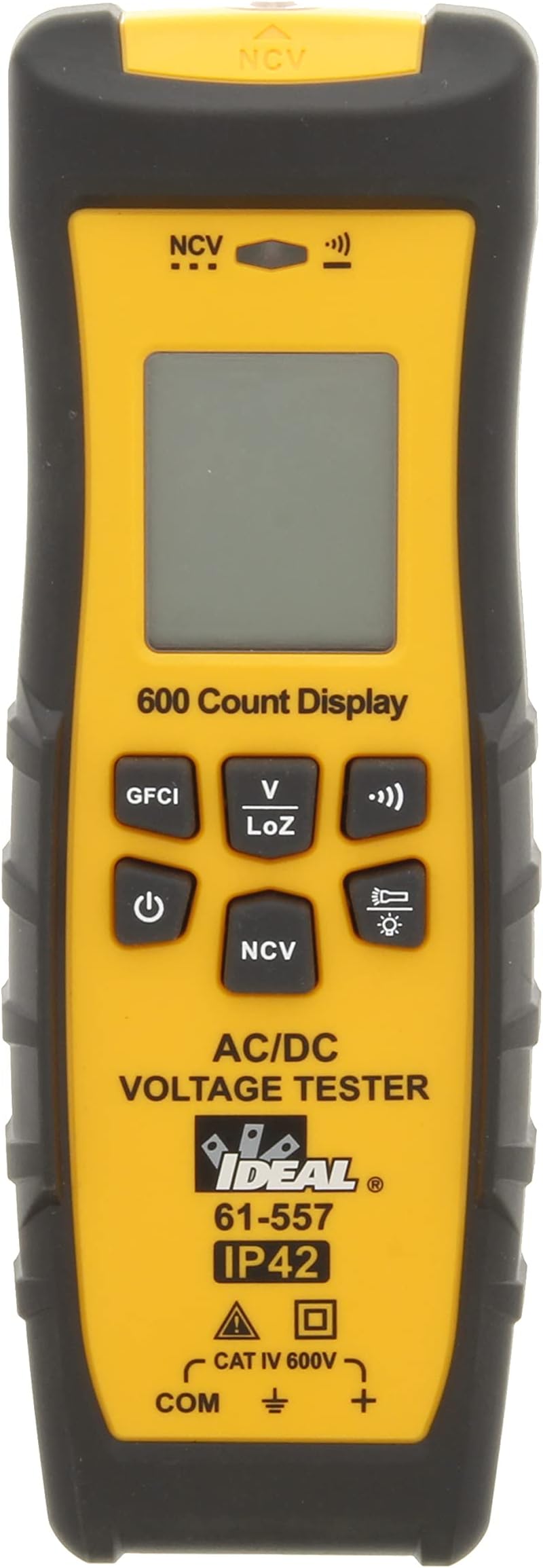 Ideal Electrical 61-557 Voltage and Continuity Tester w/LCD,GFCI,Flashlit and NCVT