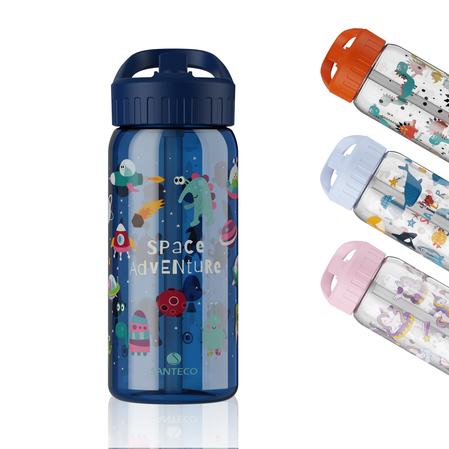 BAMBINI シリコンガード付き キッズウォーターボトル マイボトル 500ml 4本セット ブルークロコダイル ガラス水筒 楽天市場】ウォーターボトル（子供用水筒・マグボトル｜水筒・コップ