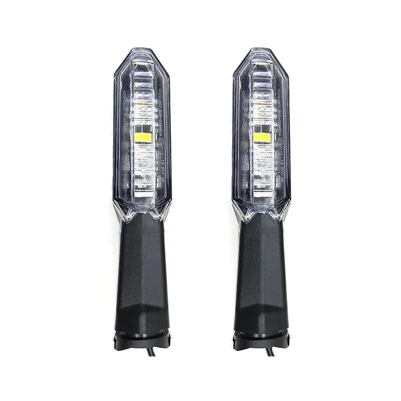 Para Kawasaki Z900 Z1000 Z800 Z750 Z650 Z300 Z400 Z125 Z900RS Motocicleta Luz LED Intermitente Intermitentes Moto(Clear 2pcs)