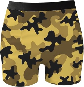 Moisture Wicking Underwear For Men Military Style Print No Ride Up Boxer Briefs Running Hiking Sexy Boxers Gifts
