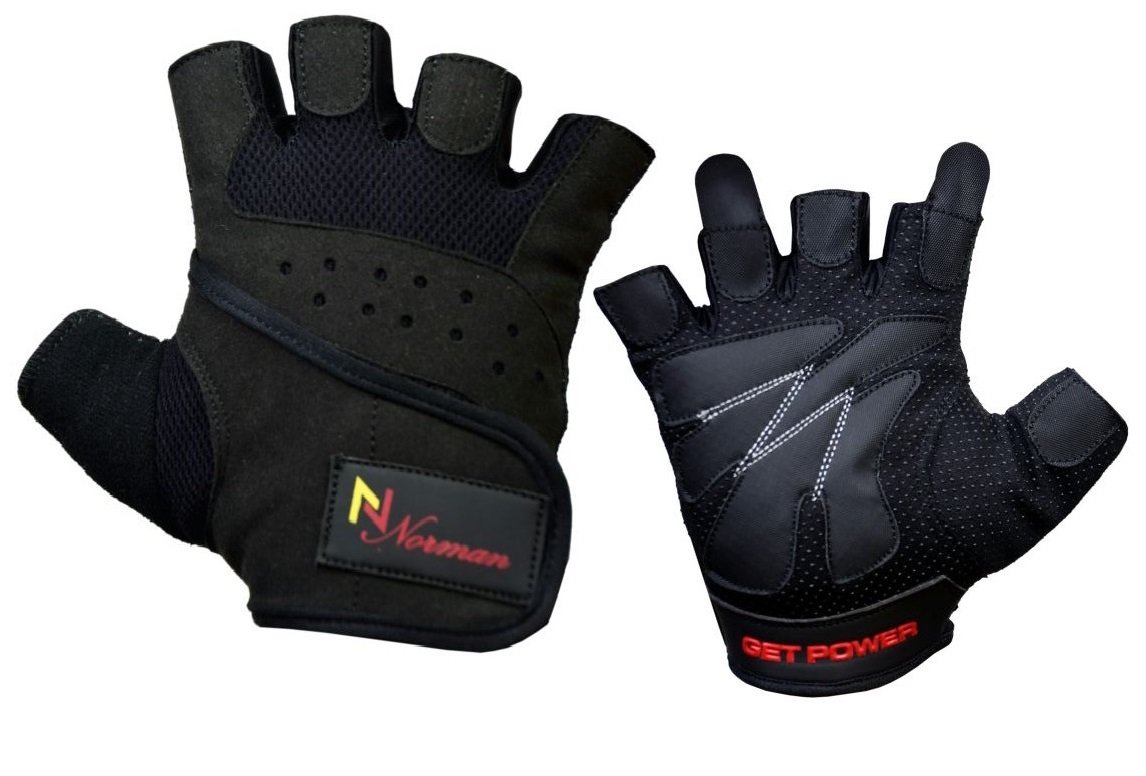 New Gel Weight lifting body building gloves Gym Strap Training Flex Leather (XXL)