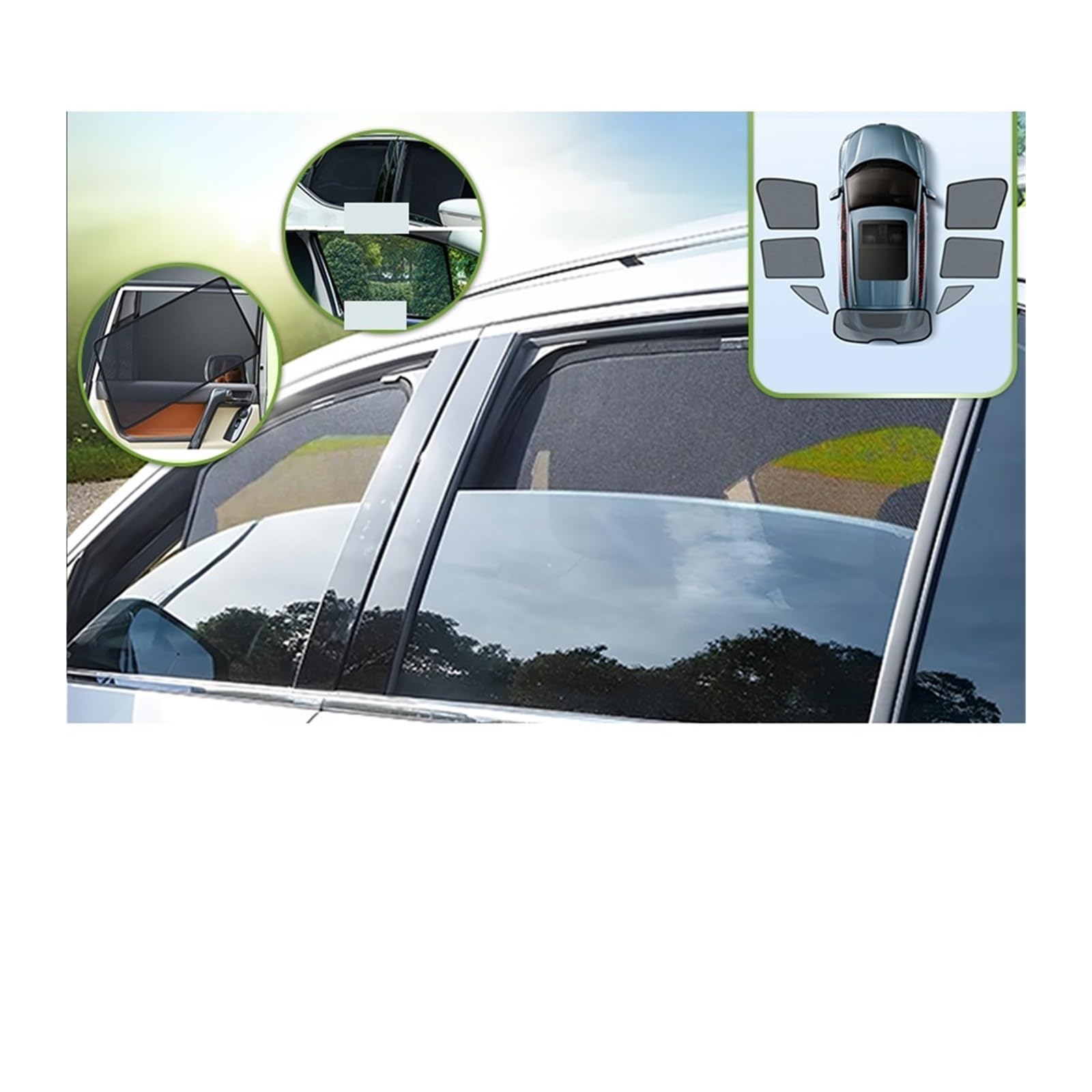 Car Sunshade Compatible For Geely Monjaro KX11 2021 2022 2023 2024 2025 Heat Insulation Tool Shading Shade Curtain — view 2