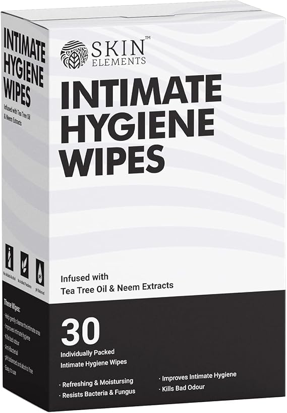 Skin Elements Intimate Hygiene Wipes Pack of 30 Individually Wrapped