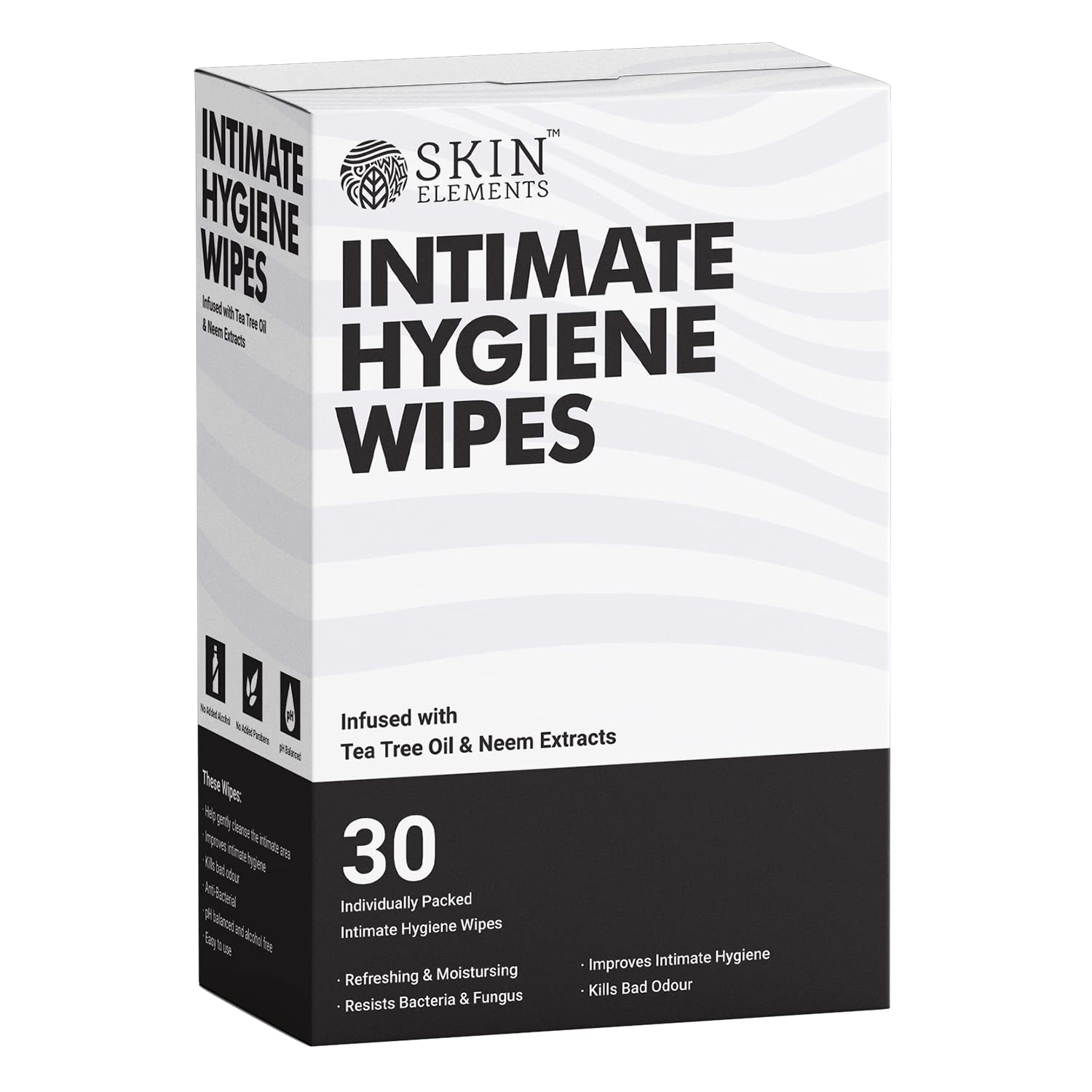 Skin Elements Intimate Care Combo- Menthol Intimate Wash and Wipes For Complete Intimate Care