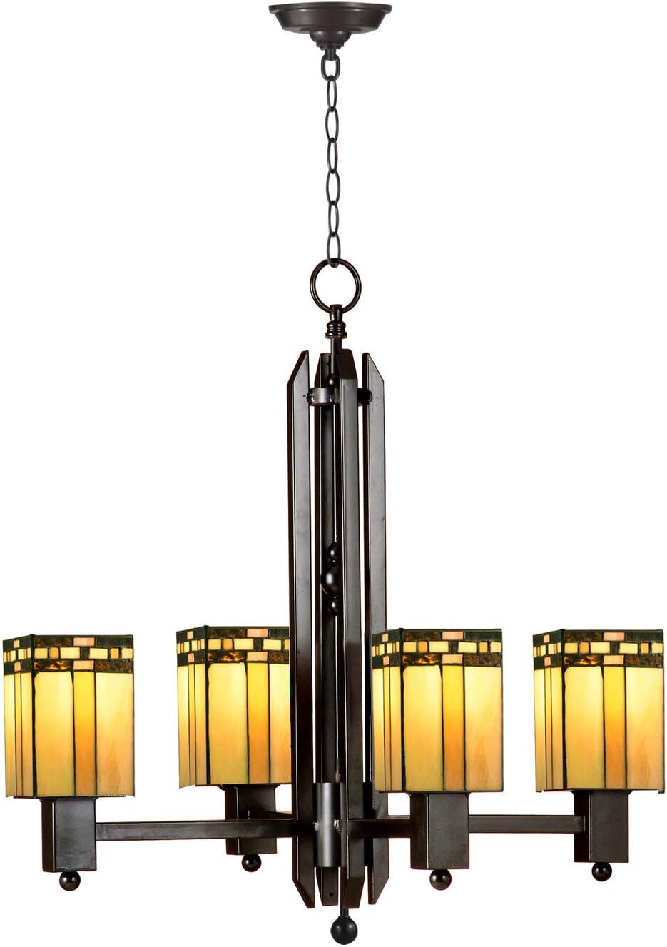 Dale Tiffany TH16059 Mission 4-Light Hanging Fixture, Biscayne