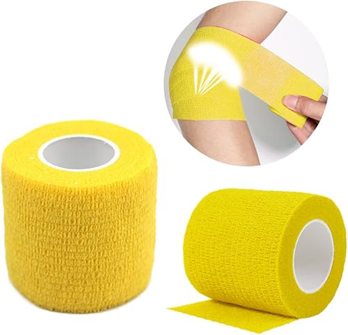 Miniatura 42 de Cinta adhesiva autoadherente, vendajes médicos cohesivos, flexibles, elásticos, atléticos, fuertes, cinta elástica de primeros auxilios para Paquete