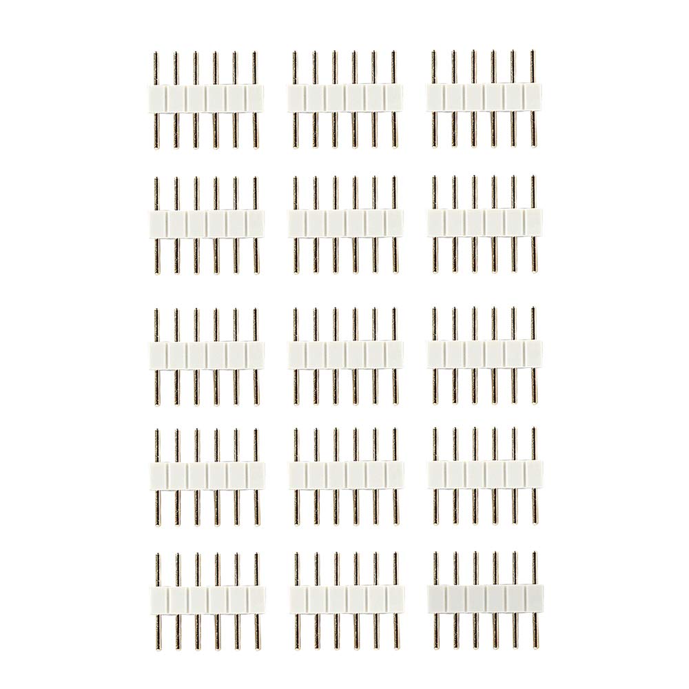 6-Pin to 6-Pin Connector for Philips Hue LightStrip Plus (15 Pack, White)