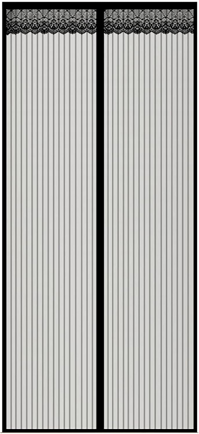Magnetic Screen Door,Heavy Duty Reinforced Fiberglass Mesh Curtain Double Door Mesh with Full Frame Hook&Loop Hands-Free Fits Sliding Door Garage Door French Door