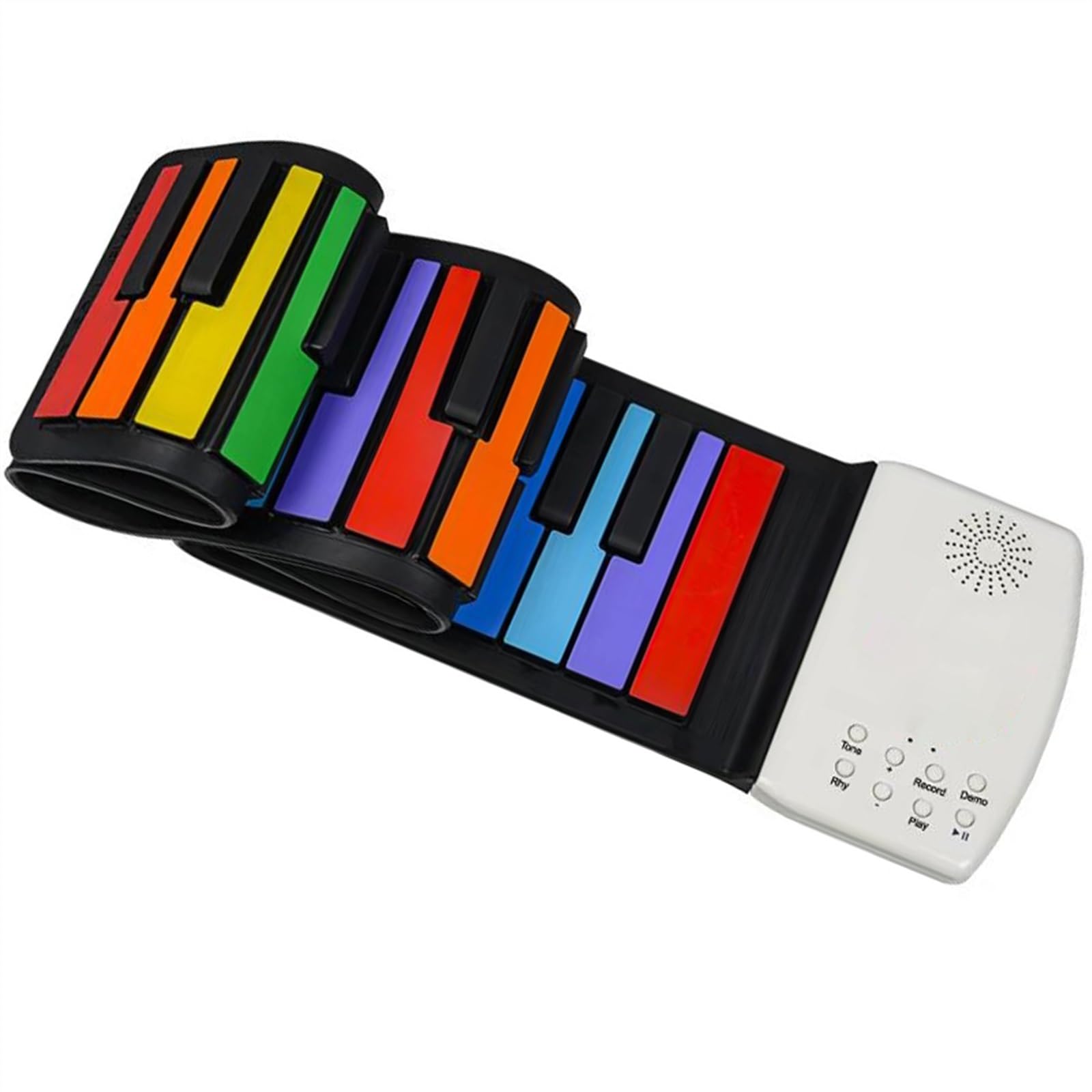 Tragbare Faltbare Elektronische Orgel Aus Silikon Digitale 49-Tasten-Tastatur Handgerolltes Klavier Eingebauter Lautsprecher Für Anfänger(3/4)