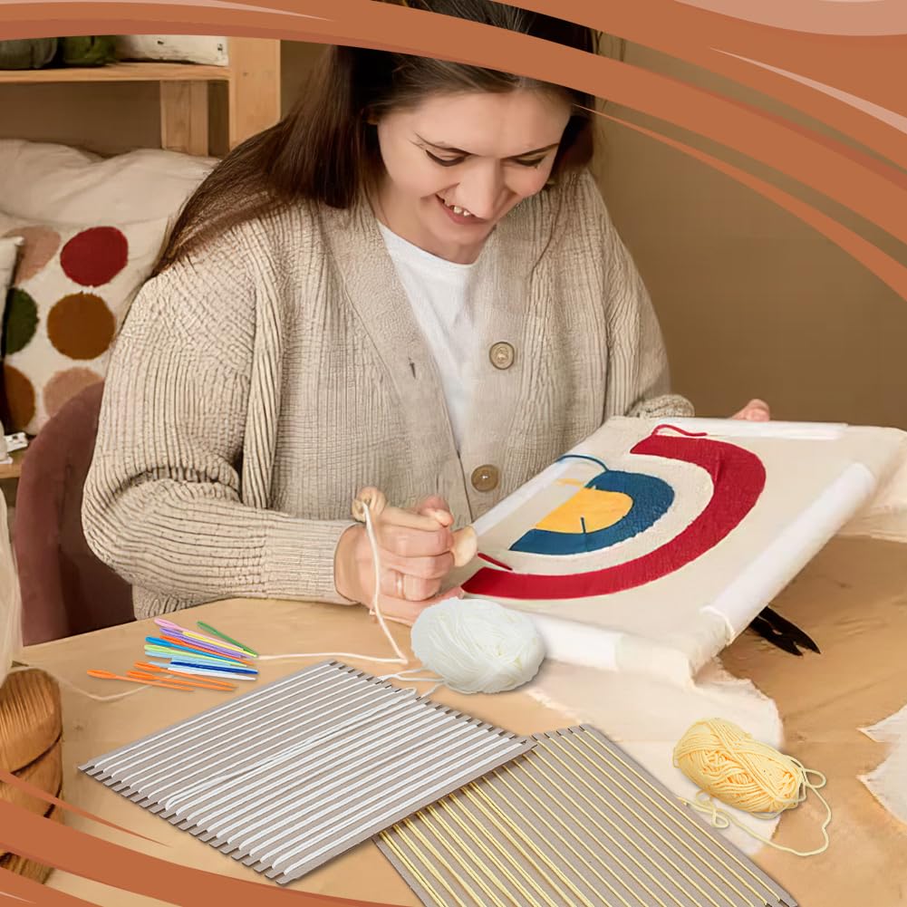 Kit Telai Per Tessitura FINGERINSPIRE - 24 Pezzi Con Aghi Per Principianti E Lavori A Maglia - Foto 8