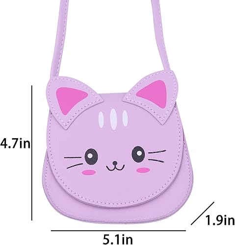Miniatura 7 de Bolso cruzado de conejo para niñas pequeñas, bolso de hombro con lazo pequeño para niños pequeños