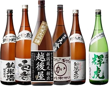 日本酒飲み比べセット　1800ml ✖️5本 Amazon.co.jp: 日本酒 新潟地酒飲み比べセット 1800ml 5本 今