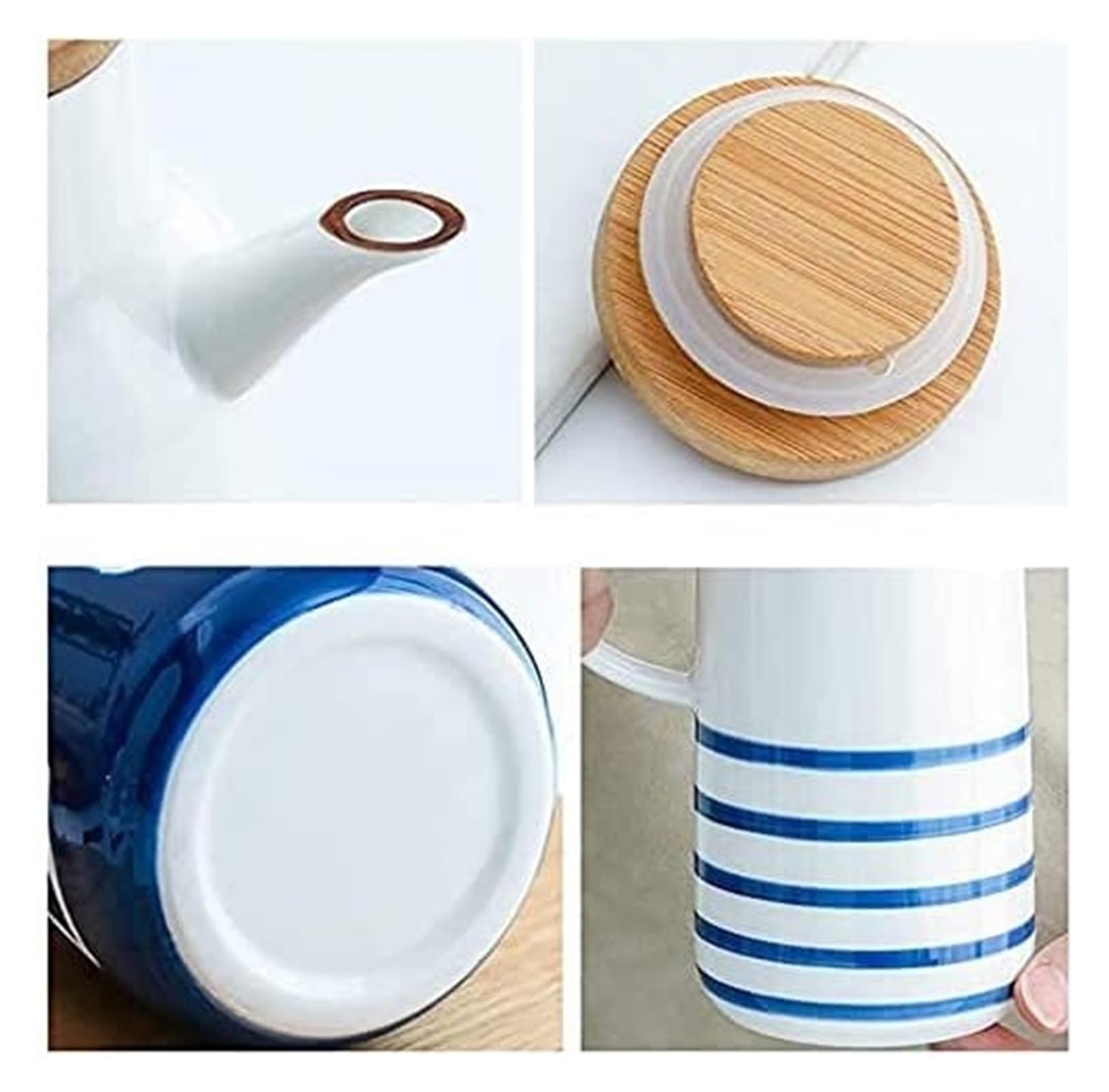 Dozownik oleju i octu Dozownik oleju i octu, ceramiczna puszka na olej butelka na ocet w stylu japońskim ręcznie robiona biała 700 ml kuchenna butelka na olej Ocet