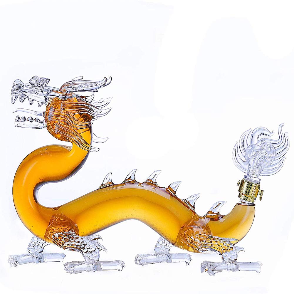Decantador, Jarra del Whisky de Las decantadores Vino Licor la Forma dragón, Botella Zodiaco 1000ML