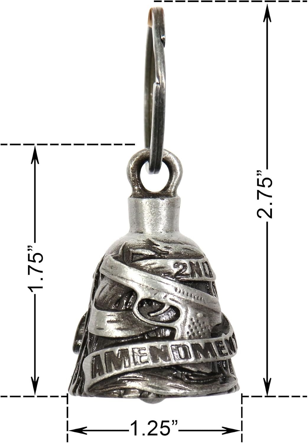 Milwaukee Leather Motorcycle Good Luck Bells | Key Chain Accessory for Bikers | MLB90XX