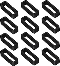 Vicloon Silicone Watch Strap Buckle, 12pcs Watch Strap Buckle Strap, Replacement Rubber Buckles for Watch Band for Women Men Children
